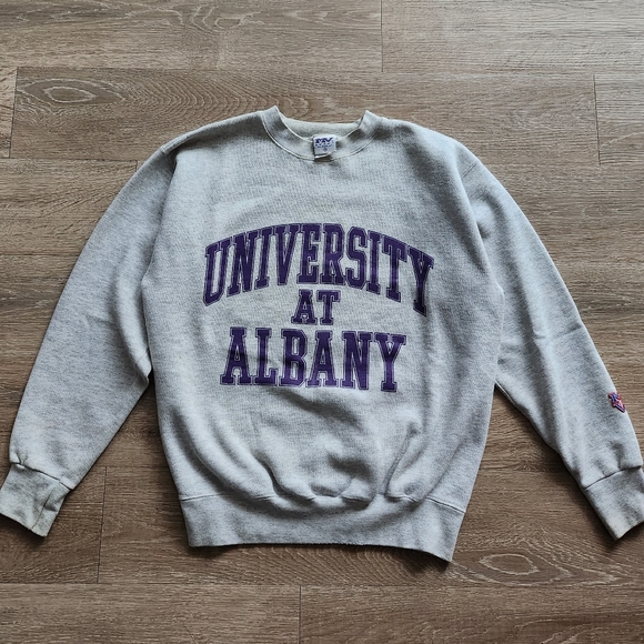 Vintage Other - Vintage 90s University at Albany collegiate crewneck sweatshirt